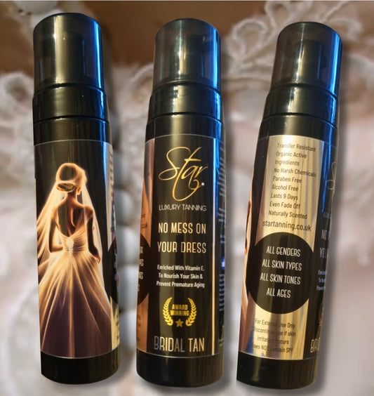 "No Mess On Your Dress" - Transfer- Resistant Bridal Tanning Mousse