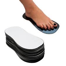 Black Foam Sticky Feet Protectors x 25 Pairs