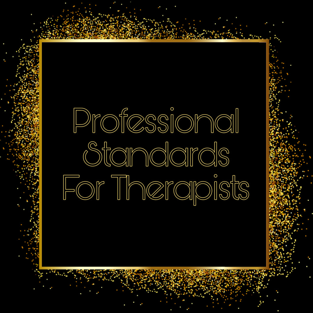 Professional Standards For Therapists