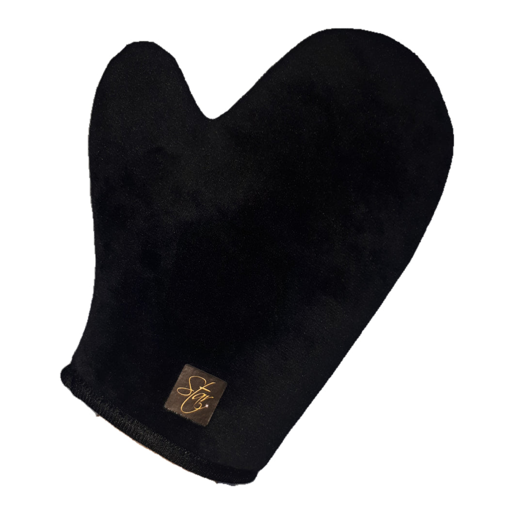 4 Pack Luxury Black Velvet Tanning Glove (TRADE ONLY)